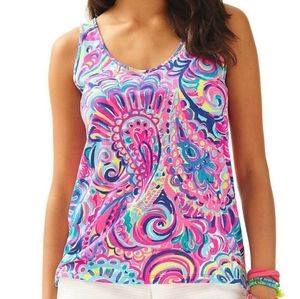 New Lilly Pulitzer Psychedelic shirt Sz XS